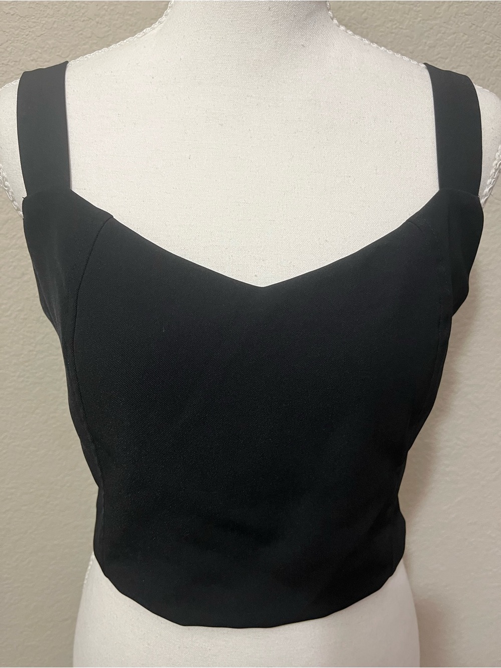 Classic Black Women's Square-Neck Tank Top